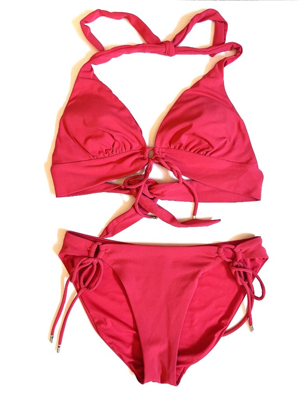 Robin Piccone Red Two-Piece String Bikini